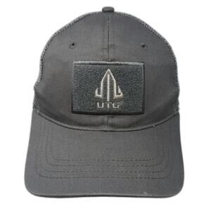 UTG Baseball Cap Gray One Size Mesh Back Snapback Patch Logo Outdoor Sport Hat